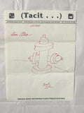 Durland, Steven - (Tacit...): 8 issues of postcard magazine (5 with hand-written message to verso, 1 rubber-stamped message, & 1 performance invitation) + 1 signed drawing on Tacit letterhead (9 items) (Signed) ( 1981-1982, 1984)