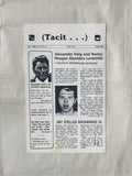 Durland, Steven - (Tacit...): 8 issues of postcard magazine (5 with hand-written message to verso, 1 rubber-stamped message, & 1 performance invitation) + 1 signed drawing on Tacit letterhead (9 items) (Signed) ( 1981-1982, 1984)