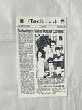 Durland, Steven - (Tacit...): 8 issues of postcard magazine (5 with hand-written message to verso, 1 rubber-stamped message, & 1 performance invitation) + 1 signed drawing on Tacit letterhead (9 items) (Signed) ( 1981-1982, 1984)
