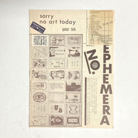 Carrión, Ulises (Editor) - Ephemera: A Monthly Journal of Mail and Ephemeral Works # 6 April 1978