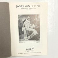 Van Der Zee, James - On and Off the Record exhibition catalog