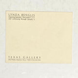 Benglis, Lynda - 1981 Texas Gallery exhibition invitation