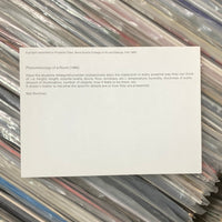 Askevold, David (Curator) - Projects Class Cards, Nova Scotia College of Art and Design, Fall 1969
