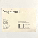 Judd, Donald - Programm II: Bilder, Zeichnungen, Skulpturen Exhibition Card