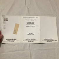 Rammellzee; Chi, Tseng Kwong; Kitchen, Robert - East Meets West, Gothic Futurism Iconoclast Panzerism, Boy's Life 1983 Bonlow Gallery double-sided tri-fold exhibition invitation