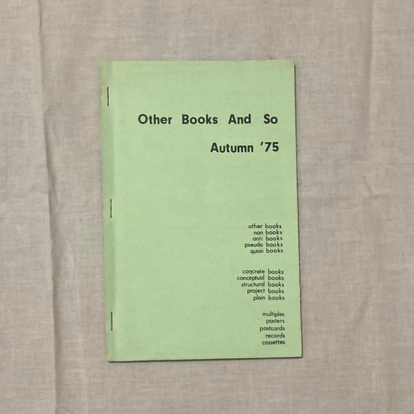 Carrión, Ulises - Other Books and So Autumn '75 sales catalog
