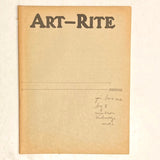 deAk, Edit and Robinson, Walter (editors) - Art-Rite #10: Performance Issue