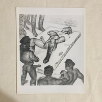 Etienne (Dom Orejudos) - 8" x 10" Naked Man on Mattress Surrounded Print