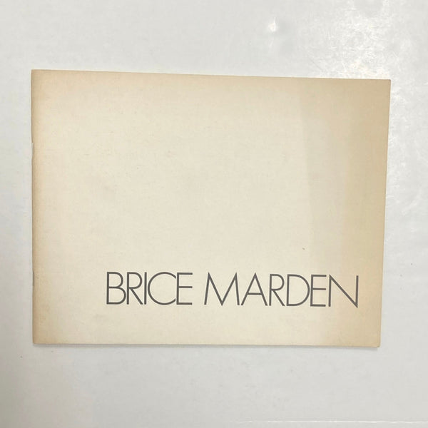 Marden, Brice - Recent Paintings and Drawings September 23rd - 21st October 1978 Pace exhibition catalog