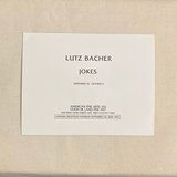 Bacher, Lutz - Jokes: 2004 American Fine Arts exhibition invitation