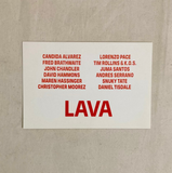 Hammons, David; etc - Lava: Onetwentyeight Gallery group exhibition invitation (1988)