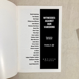 Goldin, Nan (Curator) - Witnesses: Against Our Vanishing exhibition catalog (1989)
