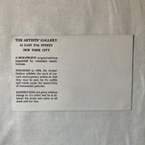 Delaney, Beauford -  1948 Artists' Gallery Exhibition Invitation