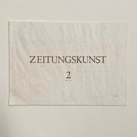 Verlaggalerie Leaman - 1978 Zeitungskunst 2 exhibition invitation