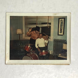 Photograph of African-American Man and Woman Playing Drums