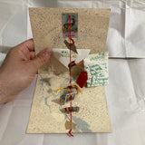 Pecanins, Yani - Walter Nicolás: Handmade Baptism Invitation Card (Signed) (1985)