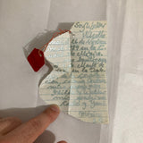 Pecanins, Yani - Walter Nicolás: Handmade Baptism Invitation Card (Signed) (1985)