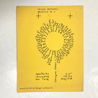 Kostelanetz, Richard - Yellow Butterfly Broadside #6