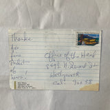 Wilson, May - Unique Hand-made Mail Art Postcard (1973)