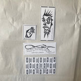 Jupitter-Larsen, G.X. (The Haters) - The Haters Will Not Be Performing Anywhere Feb. 5th 82 poster with four cards of varying sizes (1982)