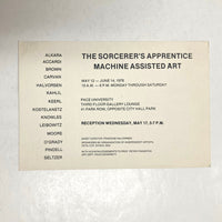 Pindell, Howardena - The Sorcerer's Apprentice: Machine Assisted Art, Pace University 1978 invitation