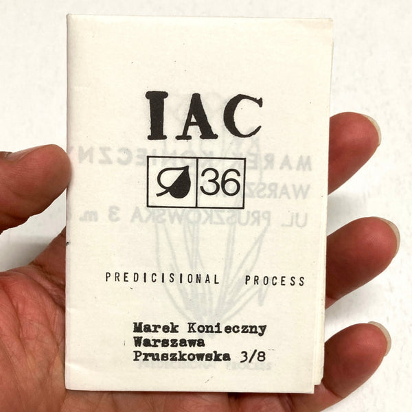 Konieczny, Marek - Predicisional Process (IAC #36)