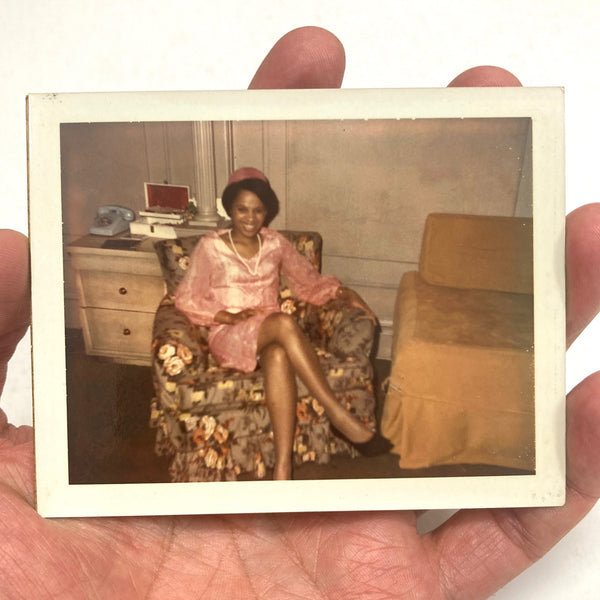 Photograph of Pretty African-American Woman in Pink