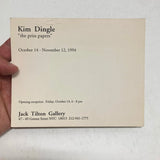 Dingle, Kim - the priss papers 1994 Jack Tilton Gallery exhibition invitation