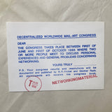 Baroni, Vittore (Editor) - Arte Postale! #55: Mail Art Handbook with signed letter (Signed) (1986)