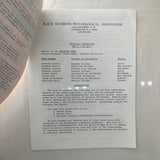 Seabrook, Henry (Editor) - Black Students Psychological Association Newsletter (1971)