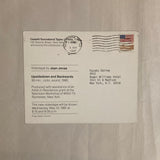 Jonas, Joan - "Upsidedown and Backwards" Castelli/Sonnabend Tapes & Films Invitation (1981)
