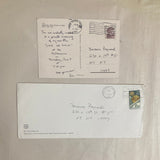 Friedrich, Su - Handwritten + Signed Postcard invitation to Private Screening of Friedrich's Film "Sink or Swim" and an Invitation to the Premiere Party for Friedrich's Film "First Comes Love" with Original Mailed Envelope (Signed) (1990-1991)
