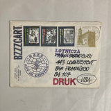 Byzdok, Henryk - 4 hand-stamped "Bzzzcards" with original rubber-stamped mailing envelope (Signed) (1981)