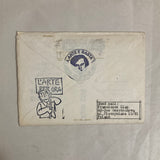 Byzdok, Henryk - 4 hand-stamped "Bzzzcards" with original rubber-stamped mailing envelope (Signed) (1981)