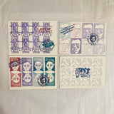 Byzdok, Henryk - 4 hand-stamped "Bzzzcards" with original rubber-stamped mailing envelope (Signed) (1981)