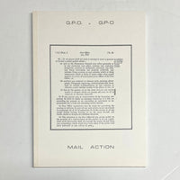 P-Orridge, Genesis - G.P.O. Vs G.P-O, Mail Action