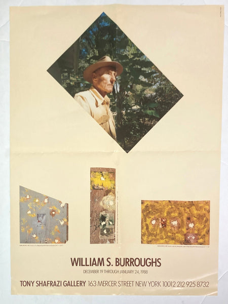 Burroughs, William S. - 1987 Tony Shafrazi Gallery Exhibition Poster