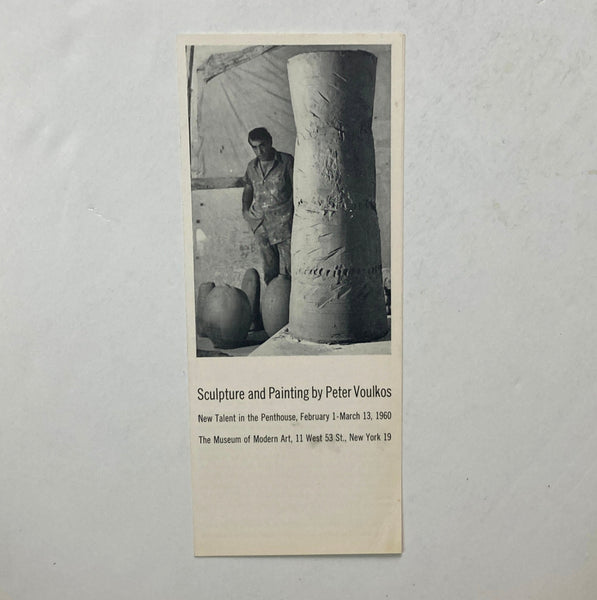 Voulkos, Peter - Sculpture and Painting by Peter Voulkos MOMA exhibition pamphlet (1960)