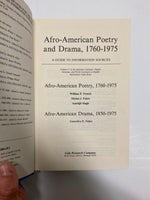 Afro-American Poetry and Drama, 1760-1975: A guide to information sources