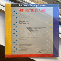 Henry Threadgill Sextet - Subject to Change LP