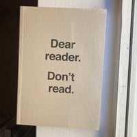 Carrión, Ulises - Dear Reader. Don’t Read (with CD)