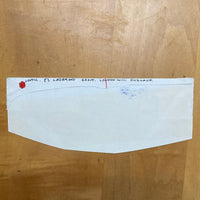 Johnson, Ray; Lovell & Watts, Robert - Original Mail Art Cut out Envelope addressed to Ray Johnson with "Collage by Ray Johnson" rubber-stamp, Johnson's handwriting and Fluxpost stamp (Signed)