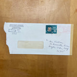 Richard C (Craven / Canard) - Original Mail Art "Poem by Richard C" envelope with collage (Signed)