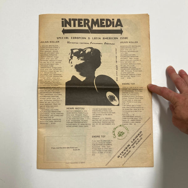 Leiber, Steven - Catalog 20: Intermedia: Special European & Latin American Issue