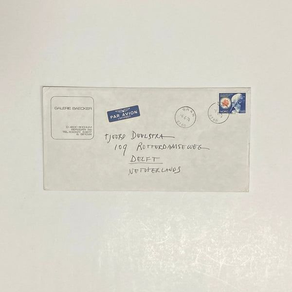 1974, Airmail letter to Singapore